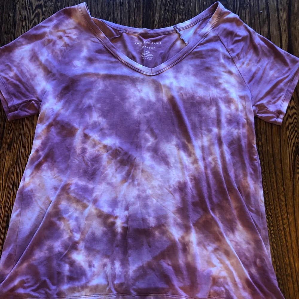 American Eagle tie dye tee